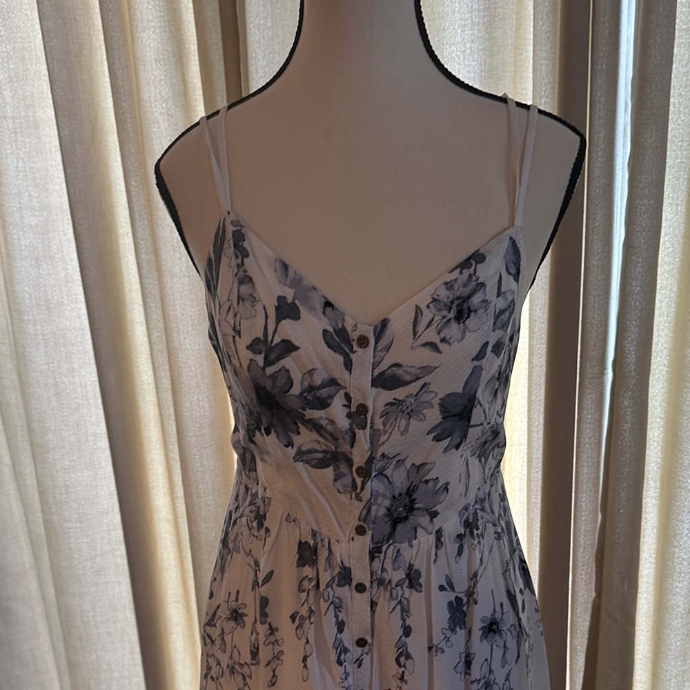 Anama White and Blue Floral Maxi Dress - Picture 2 of 8